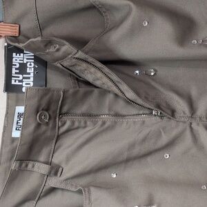 NWT Future Collective Jewelled Decorated Jeans, Size 8